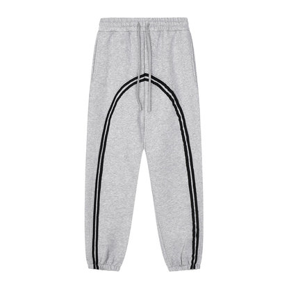 Sun Fade Contrast Tape Fleece Jogged Sweatpants