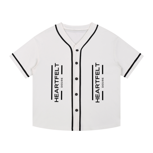 Heartfelt Desire  Button-Up Baseball Jersey