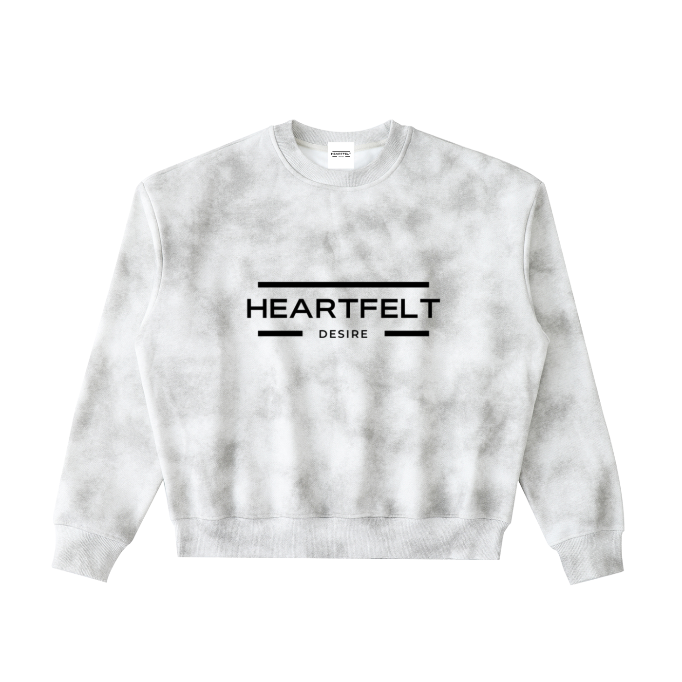 Dirty Washed Boxy Fleeced Sweatshirt