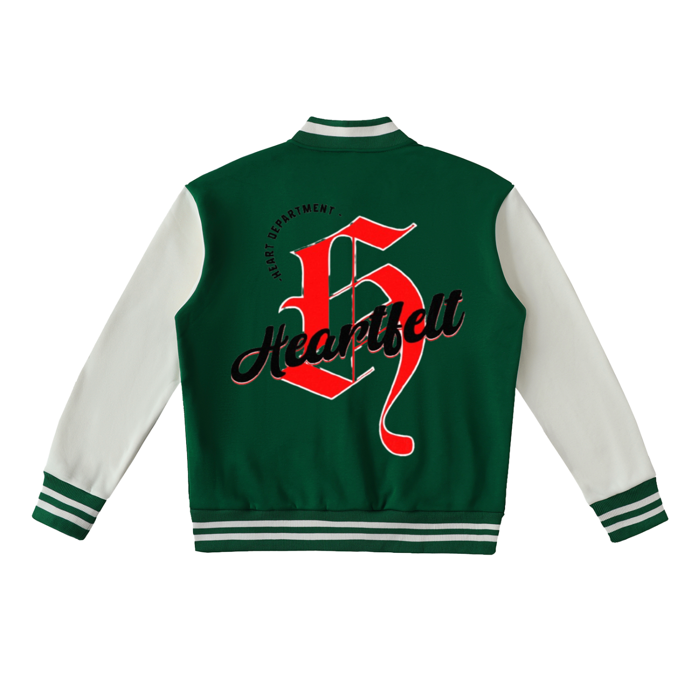 Two-Tone Fleeced Varsity Jacket