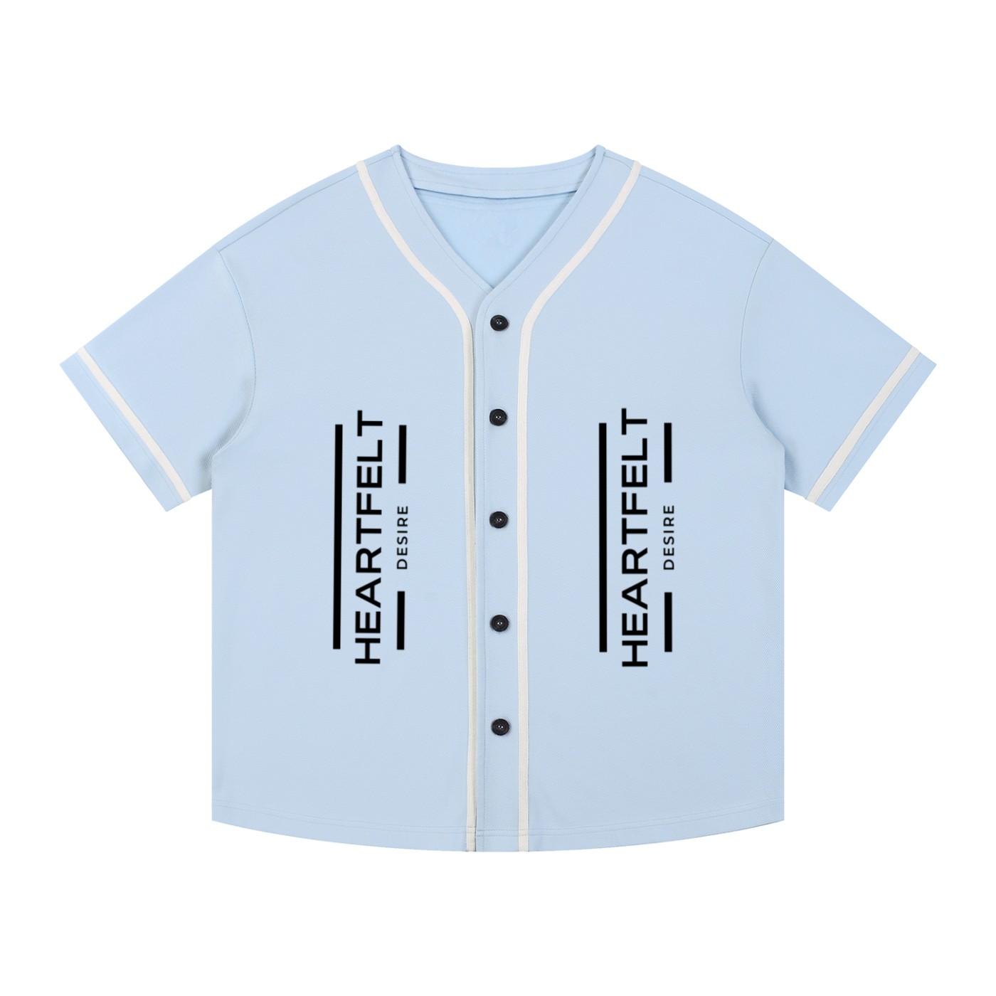 Heartfelt Desire  Button-Up Baseball Jersey