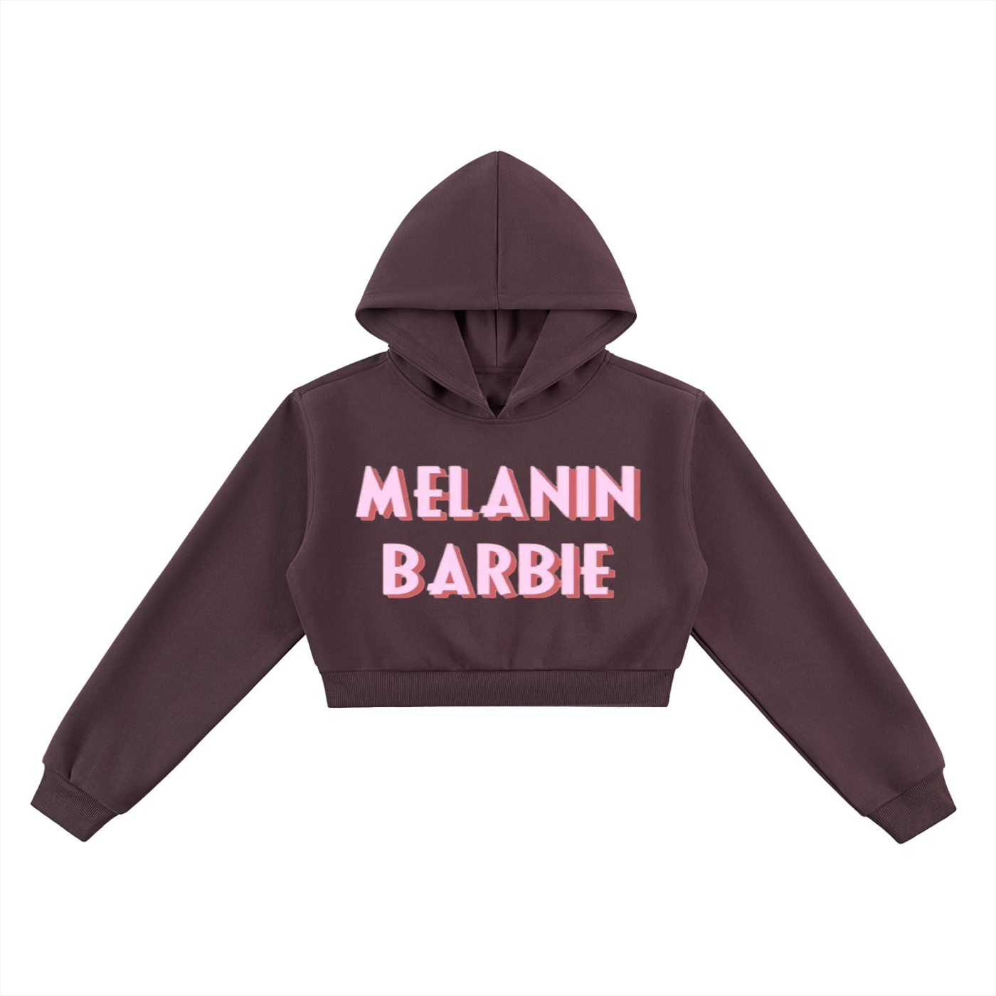 Melanin Barbie Cropped Hoodie