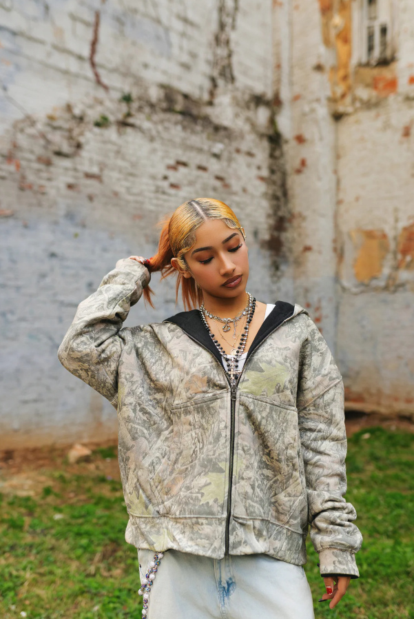 Reversible Camo Zip Up