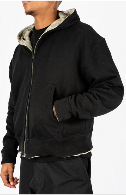 Reversible Camo Zip Up