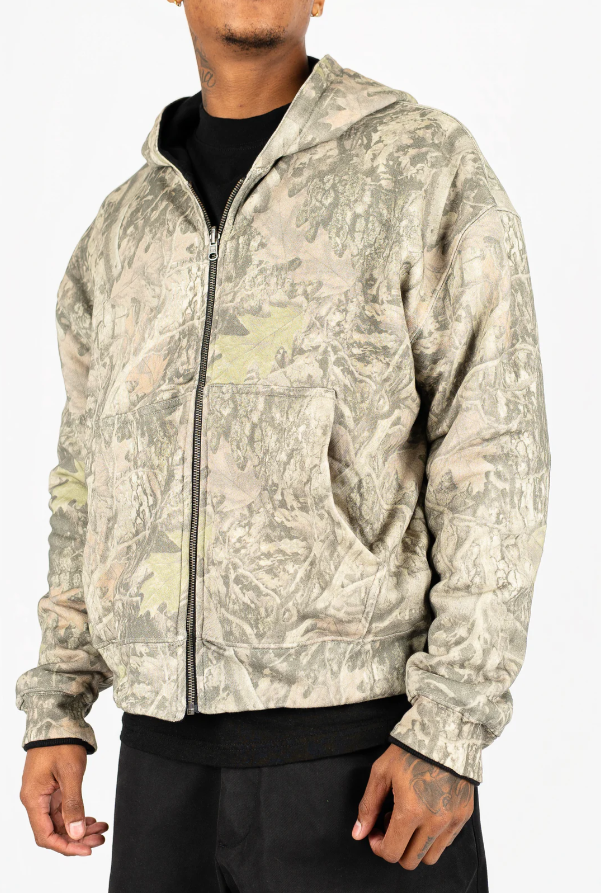 Reversible Camo Zip Up
