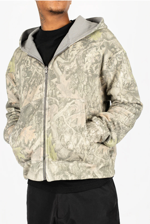 Reversible Camo Zip Up