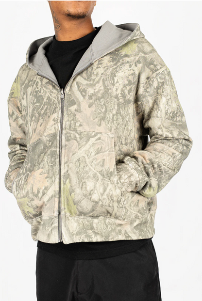 Reversible Camo Zip Up