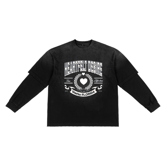 "Heartfelt Desire Collegiate Long Sleeve Tee – Starke, FL Edition"