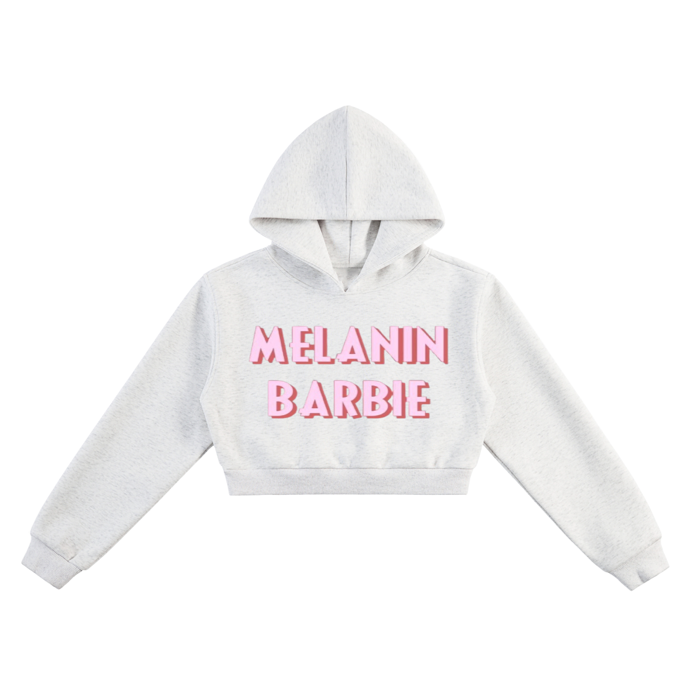 Melanin Barbie Cropped Hoodie